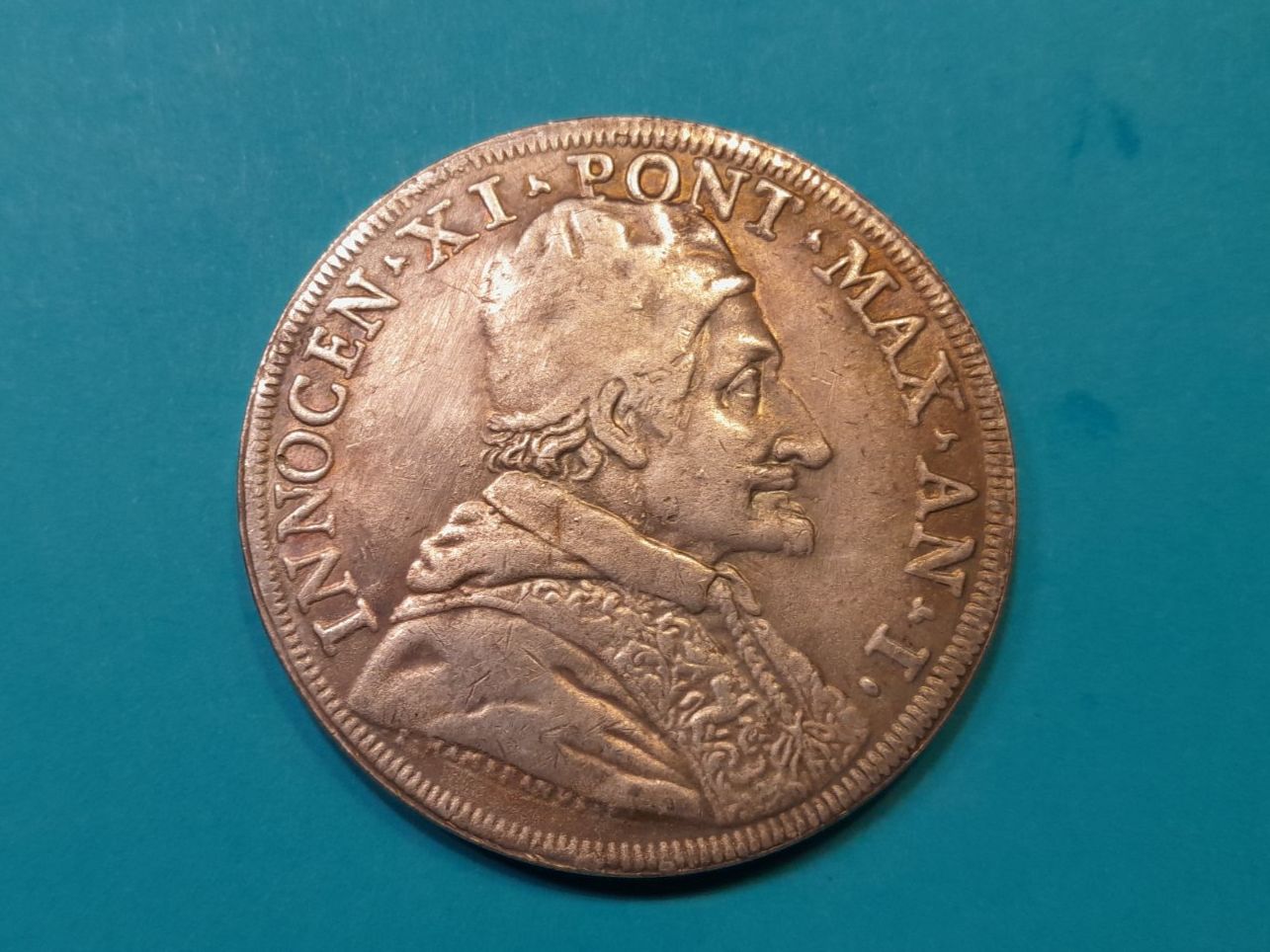 Medaglie: Medaille Papst Innocentius XI, 37g – Usato da Aarau venduto da Reto_BA_01