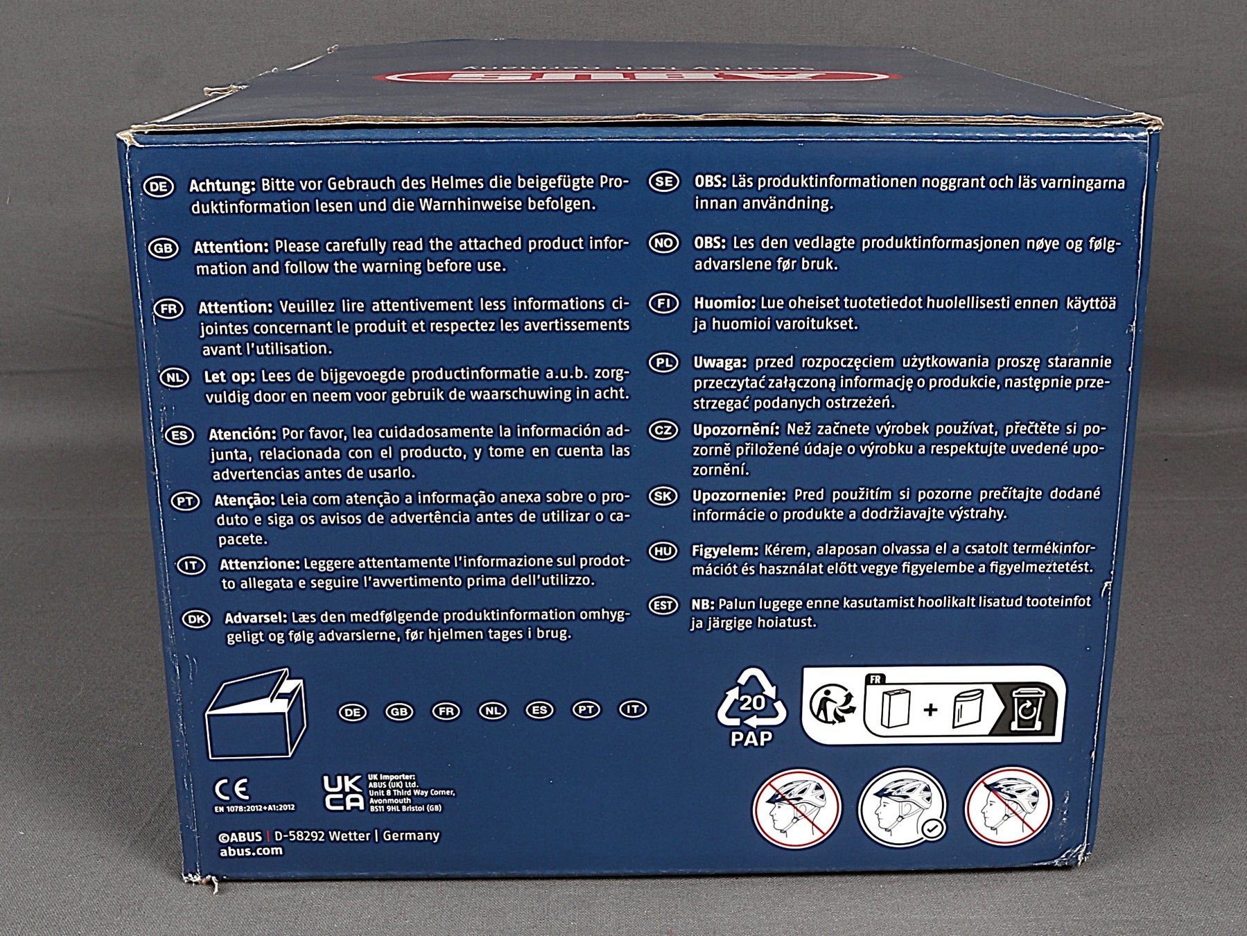 Abus Casques: ABUS Helm Blau – Neuf (Voir description) à Steinen par Restwert_Steinen 8