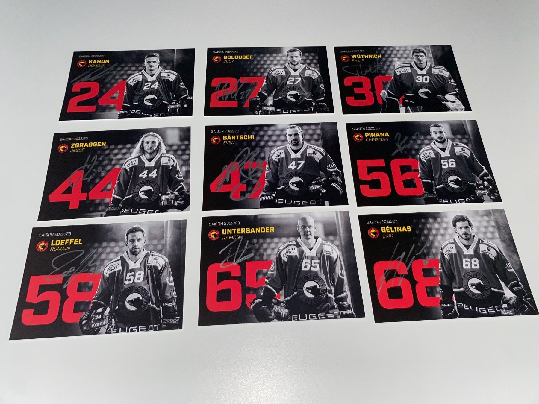 Autogramme: 29 Autogrammkarten SCB SC Bern Saison 2022/23 – Gebraucht aus Hergiswil LU von FcMalkov 3