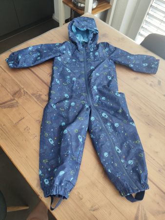 Blauer Regenanzug von "impidimpi" _ Weltraummotiv _Gr. 86/92