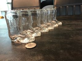 6 bottes à whisky en verre Jim Beam