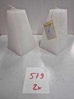 579 Posten Raureif Pyramiden-Kerze/n 100x100x180 aus Liq