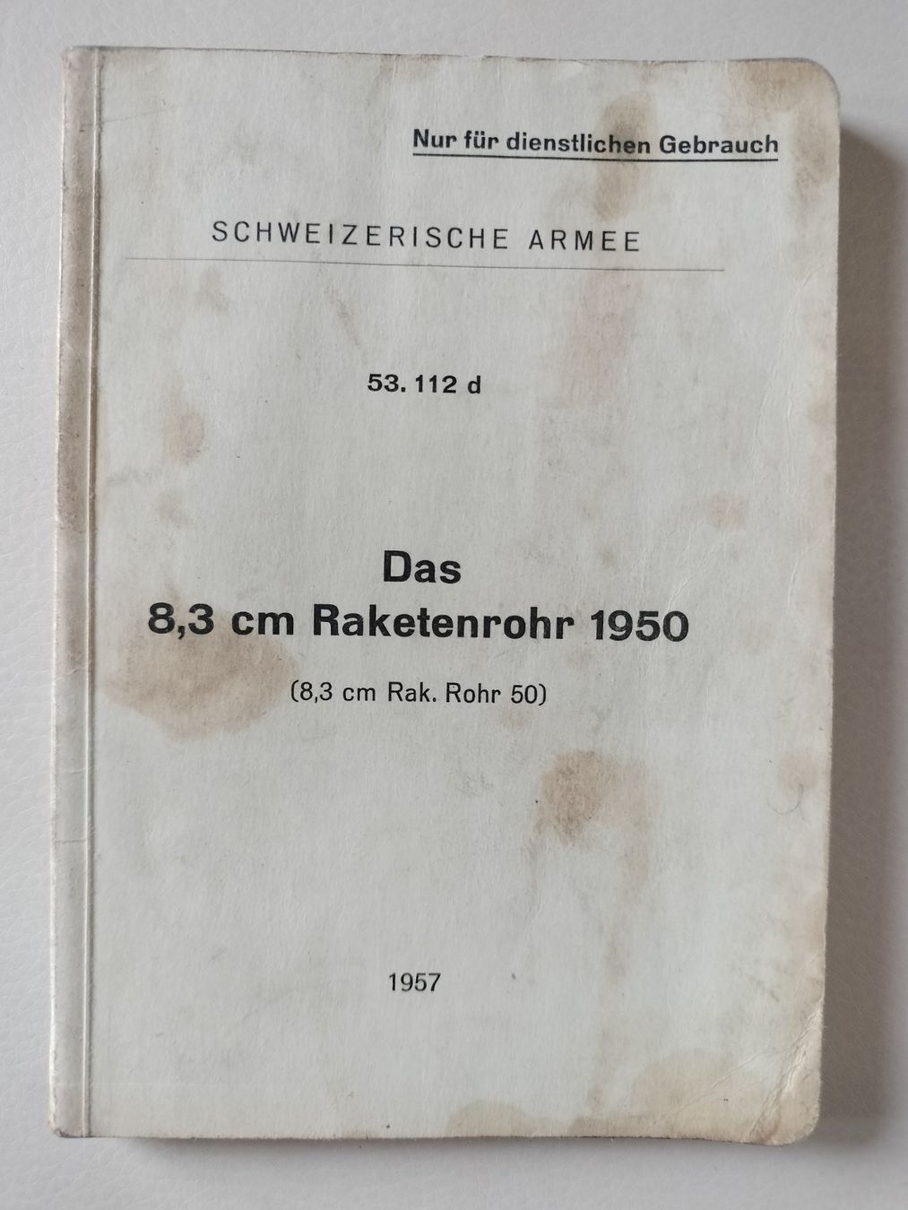 Bücher: Antikes Schweizer Armee Militär Büchlein von 1957 – Gebraucht aus Schwanden Sigrisw von cadieux71