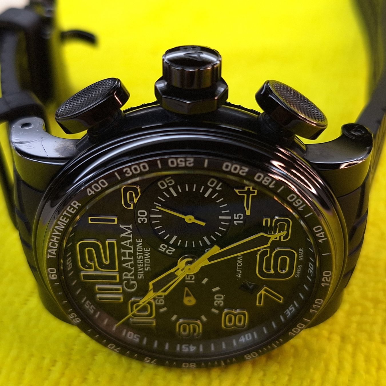 Graham Orologi: Graham Silverstone Stowe Chronograph Special E. -Nr. 02x/100 – Usato da Basel venduto da ChaDav 3