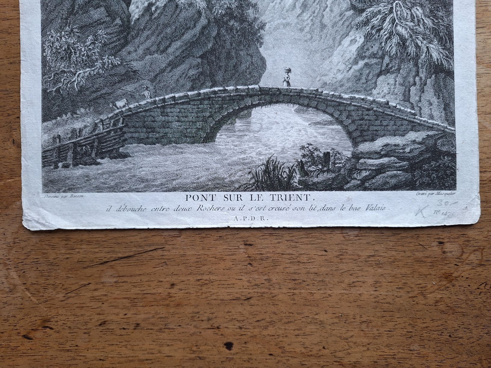 Incisioni: PONT SUR LE TRIENT – Usato da Bevaix venduto da bohrap 1