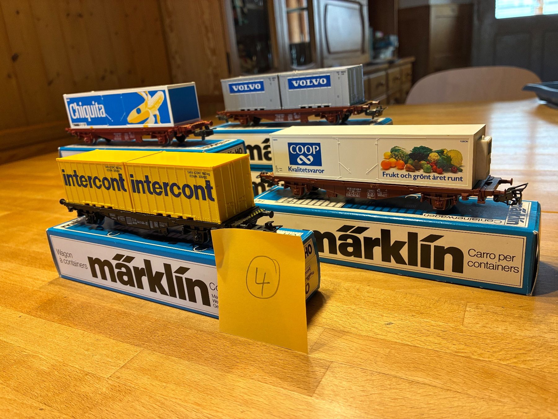 Märklin Trains électriques: Märklin H0 - DB -  6 x Containerwagen – D'occasion à Reigoldswil par Frog40