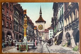 Bern - Kramgasse - Animation. 1909