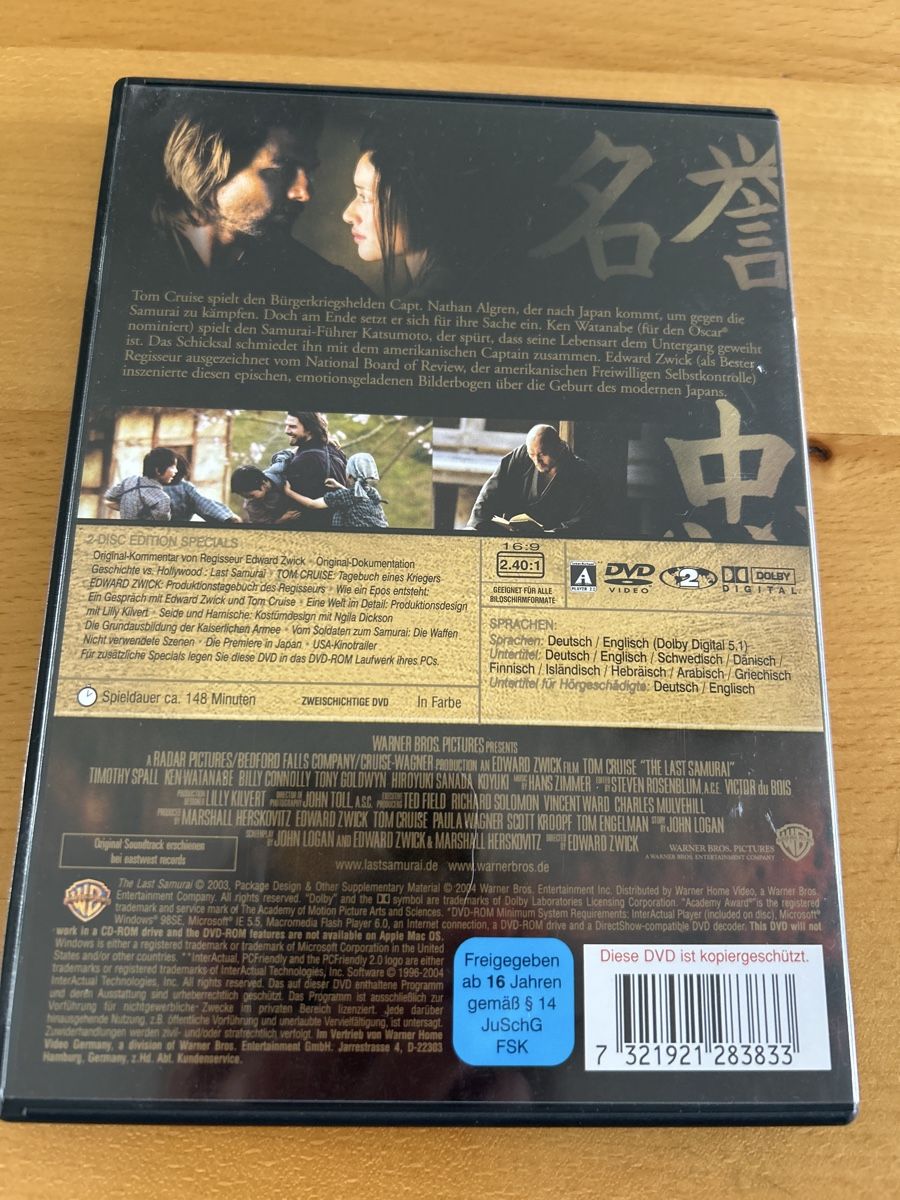 Tutti i DVDs: Last Samurai / Tom Cruise / DVD – Usato da Dotzigen venduto da rapunzel03 1