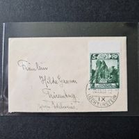 FL 85B ABART OBEN UNGEZÄHNT AUF BRIEF ! RAAR ! KAT 1'800.--!