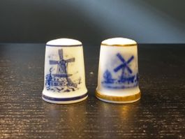Fingerhut / Fingerhüte mit Windmühle
