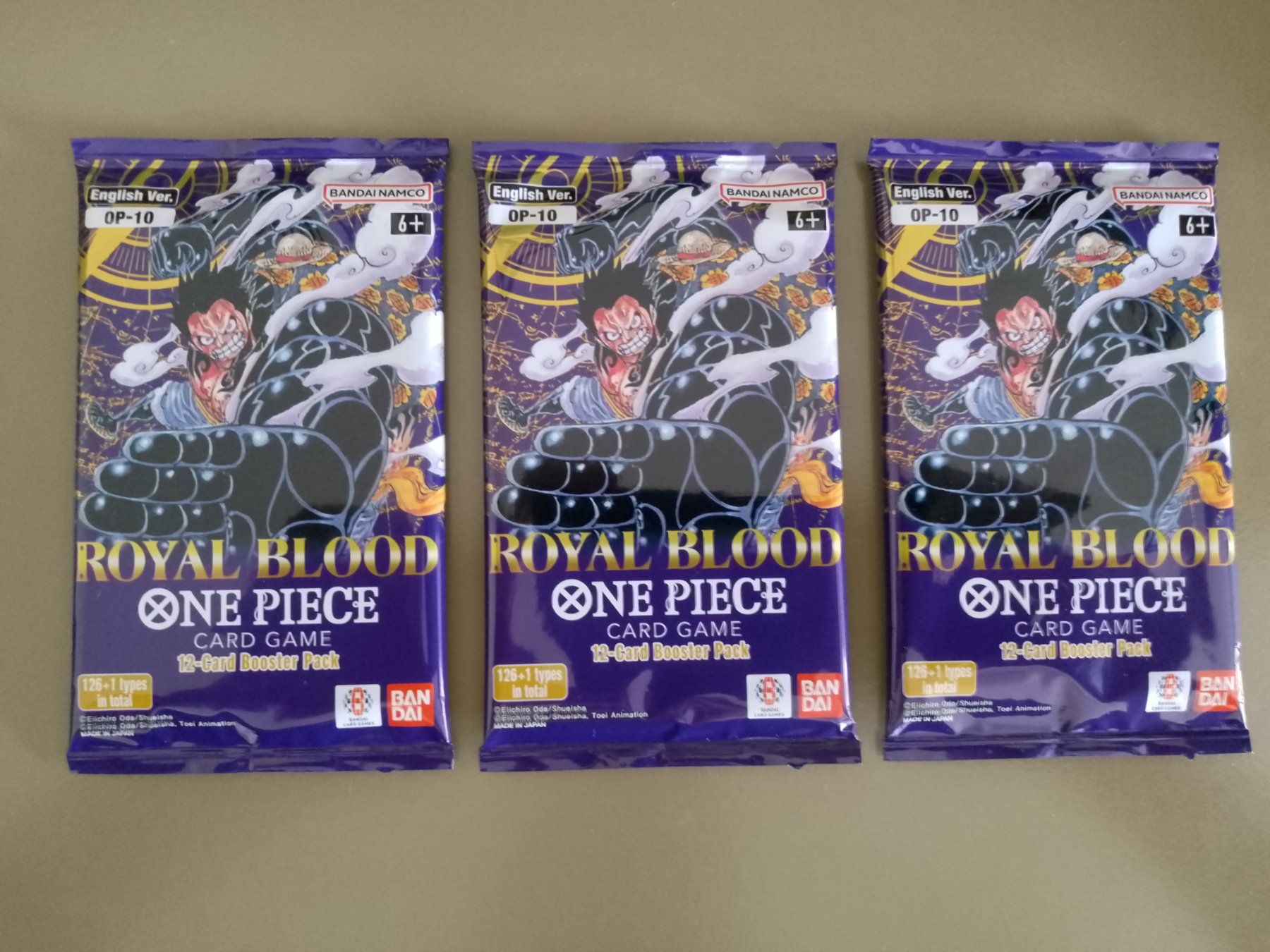 Bandai Carte collezionabili: One Piece 3x Booster Pack OP10 Englisch – Nuovo e nell'imballaggio originale da Jona venduto da Stack