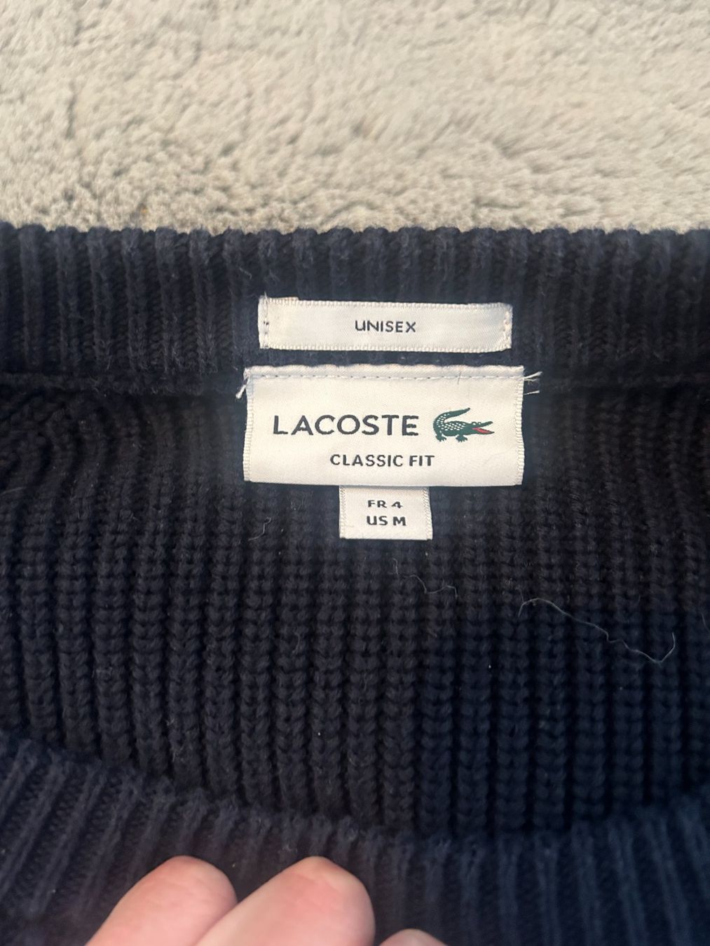Lacoste Maglioni & Felpe: Lacoste Navy Blue Strickpullover (Big Logo) – Nuovo (secondo la descrizione) da Richterswil venduto da Favii 3