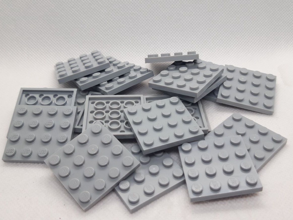 Lego Giocattoli: Lego 20 Stk. Plate 4x4 medium stone grey – Usato da Inwil venduto da Dokyiioto