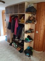 Garderobenschrank Holz Kombi mit Ablagen guter Zustand
