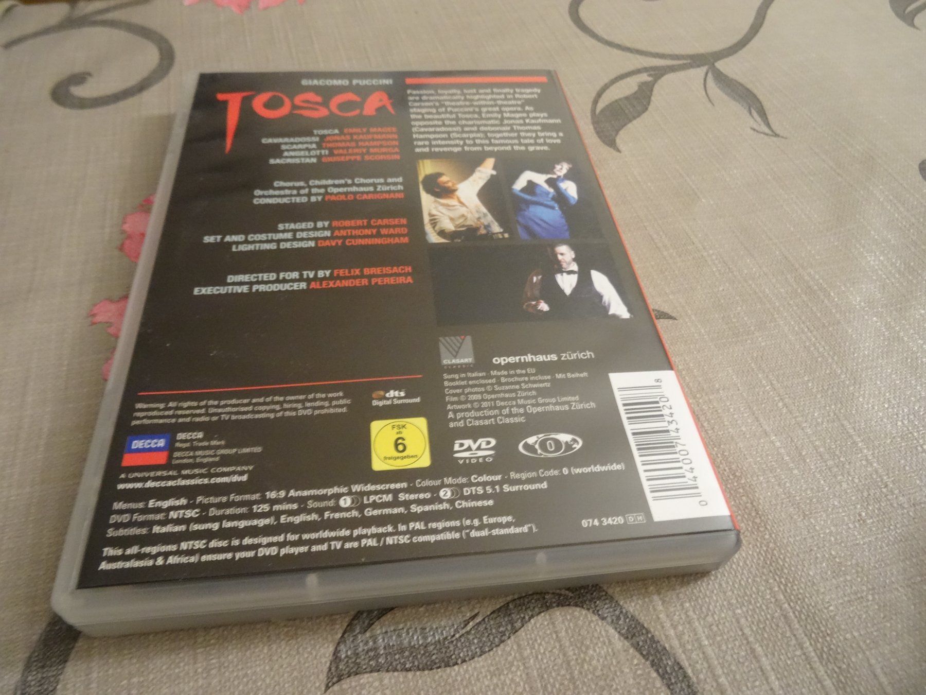 Alle DVDs: Puccini Tosca - Magee - Kaufmann - Hampson DVD OPER – Gebraucht aus Olten von Disc-Ausverkauf 2