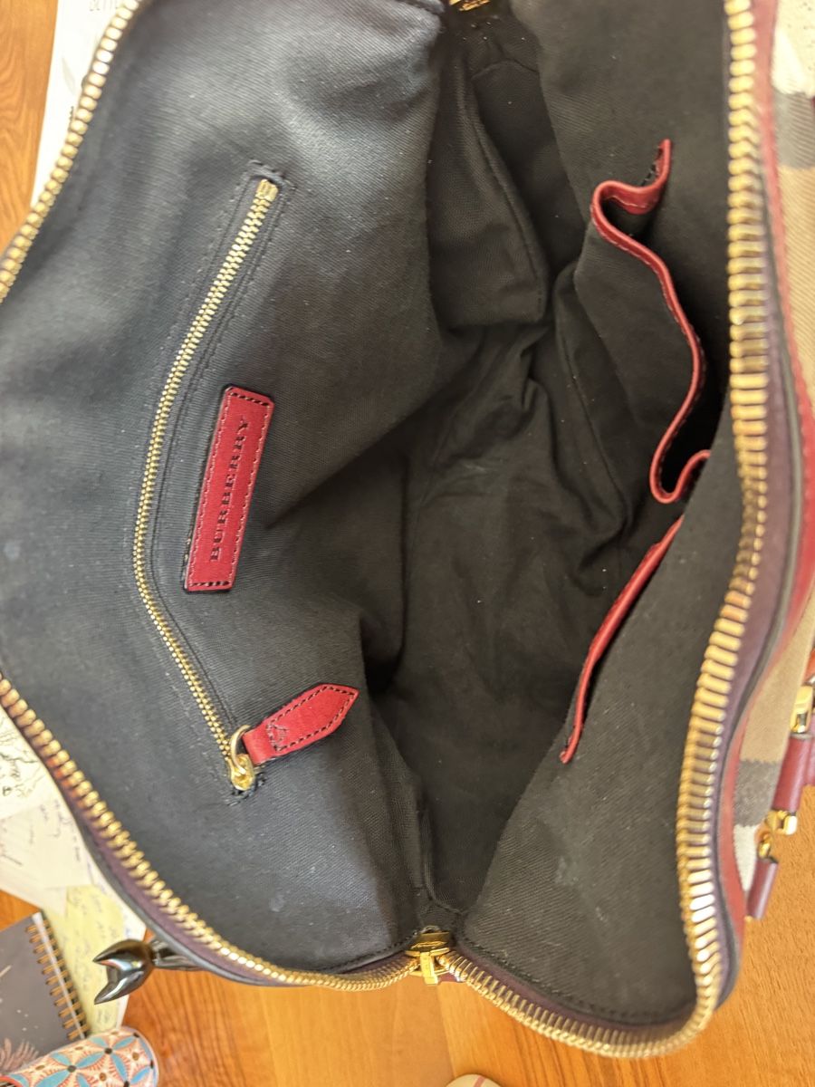 Burberry Borse da donna: Burberry Handtasche Check canvas top zustsnd – Usato da Gipf-Oberfrick venduto da Iberico 3