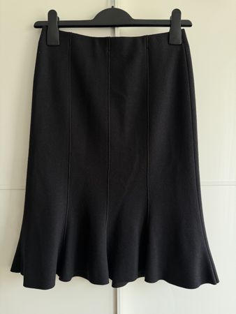Marc Cain Rock, Gr. N 1, Schwarz, Schurwolle/Kaschmir Top! 