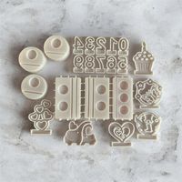 Silikonformen Set: Giessformen Geburtstag vielseitig NEU