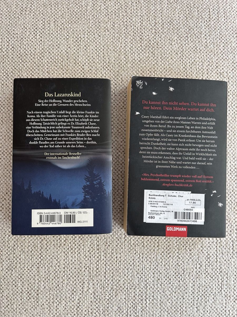 Libri: Robert Mawson & Joy Fielding: 2 spannende Romane! Bücherset – Usato da Chur venduto da jgr_s6mm 1