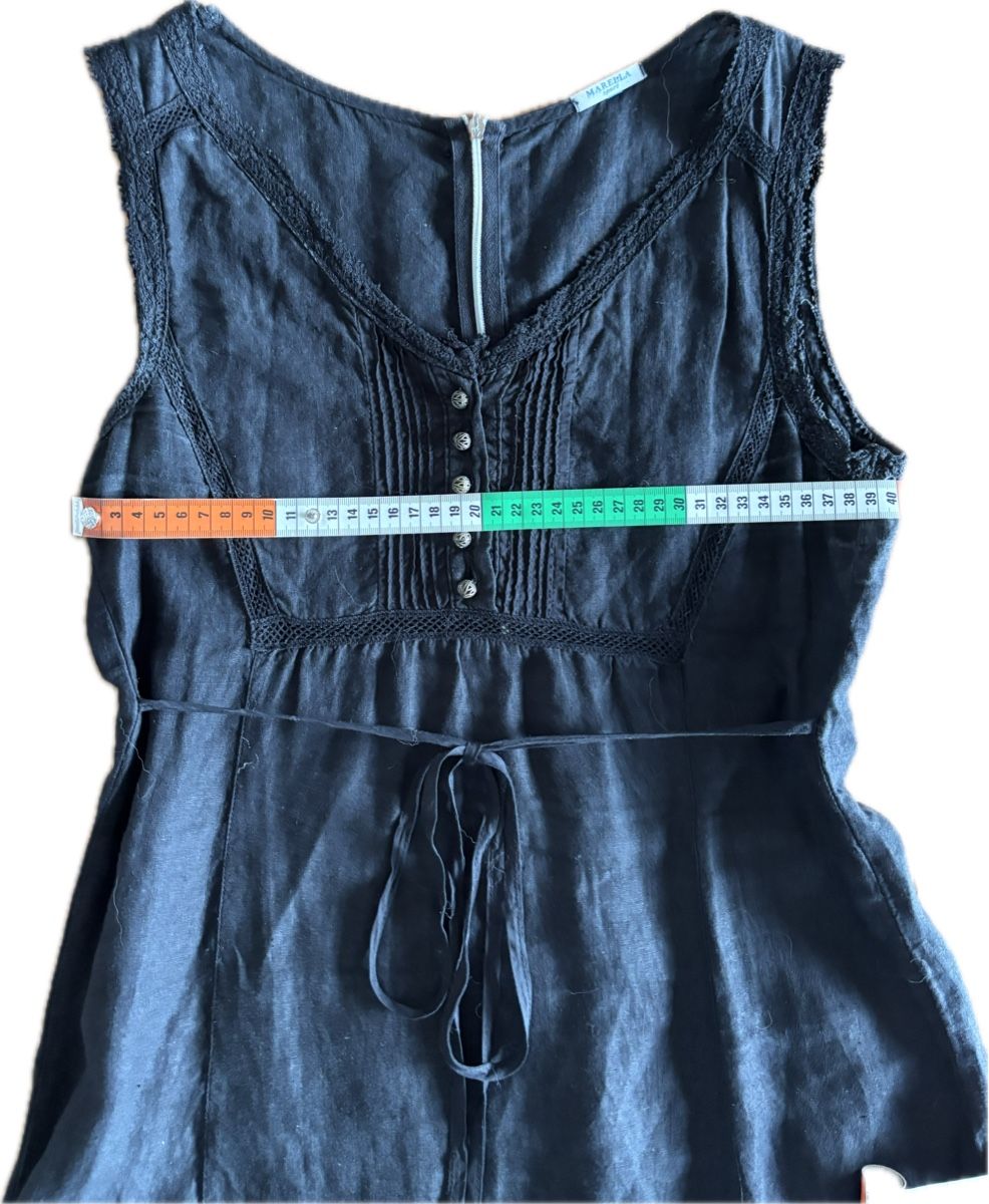 Marella Kleider: Robe lin Marella Sport, taille 36, noire – Gebraucht aus Dotzigen von SecondHandGems 2
