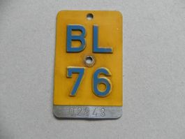 Mofanummer Mofa Nummer BL 76 Baselland 1976 Töffli Geschenk