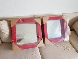2 Standspiegel 40 x 40, die Tiefe des Rahmens ist 6 cm, NEU