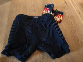 Protektorenhose MTB Gr. XL mit Handschuhen – Top Schutz