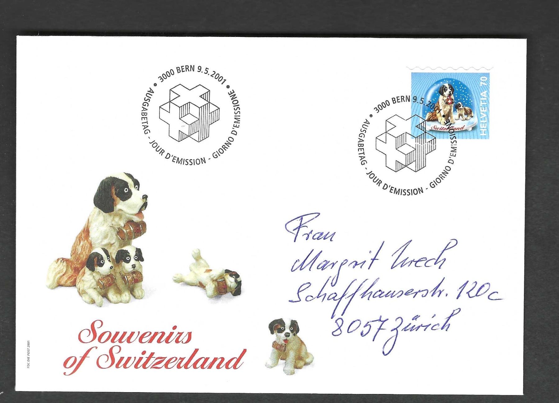 Tutti i francobolli: CH FDC Einzelmarke 2001 – Usato da Koblenz venduto da Markenhimmel