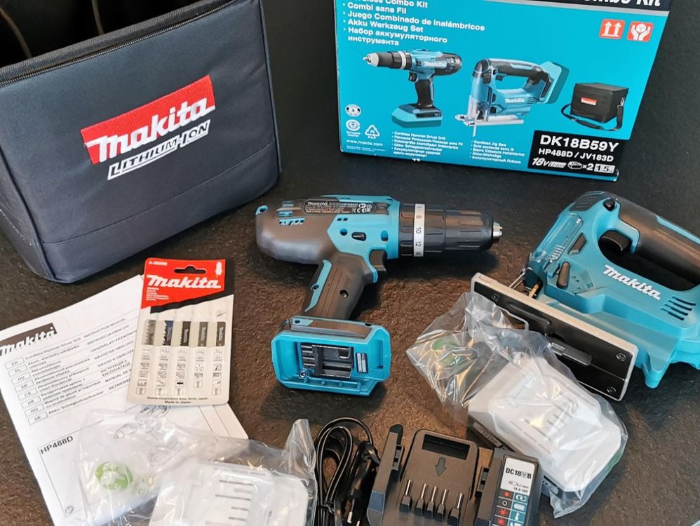 Makita P-90233 Bohrmaschine Zubehör-Set – 75-teilig, Inkl. Schraubendreher-Bits, Lochsägen, HSS- & Mauerwerk-Bits