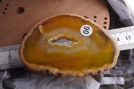 Achat Scheibe Gelb   Wow  –Edelsteinstube Rausverkauf