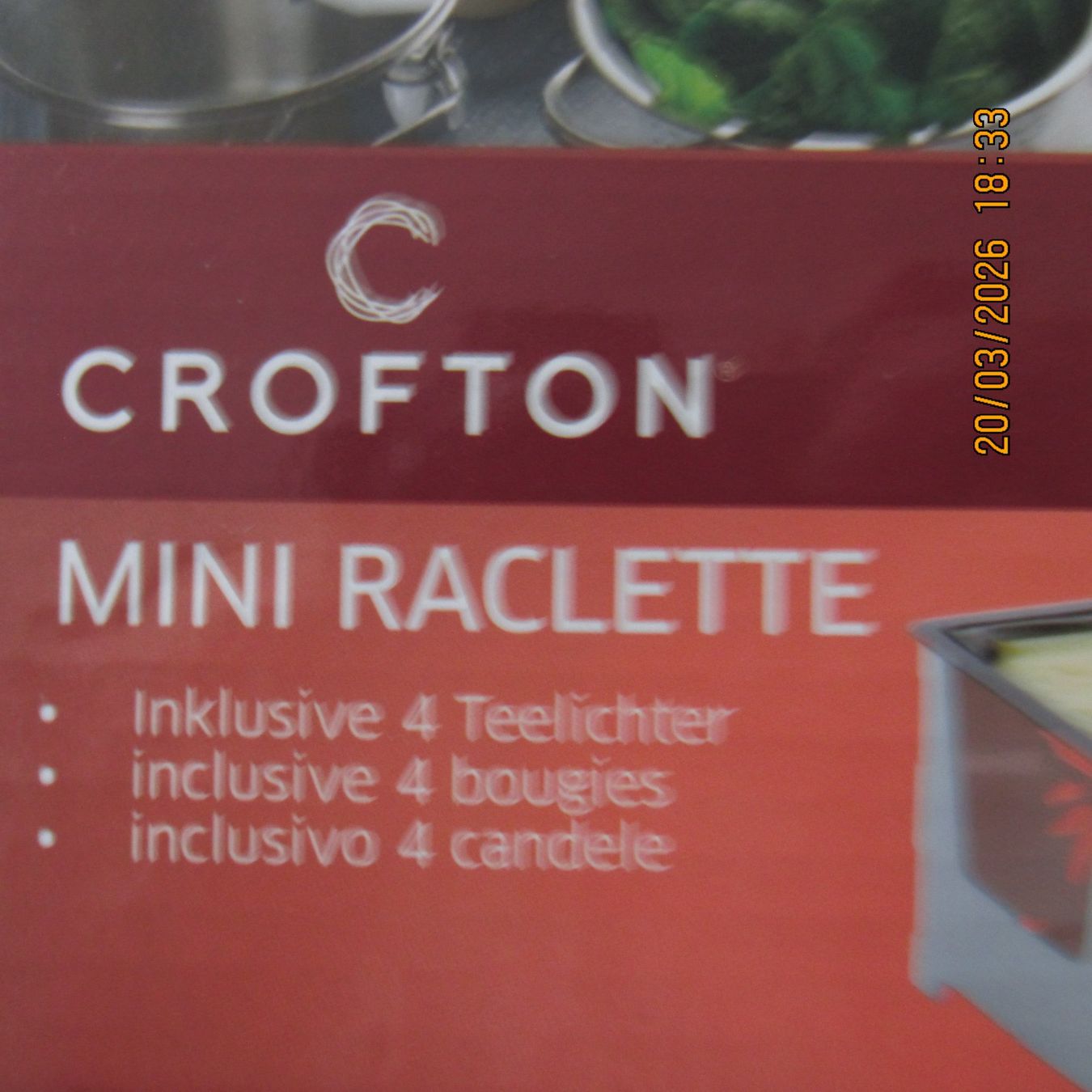 Elettrodomestici da cucina: Mini Raclette Ofen von Crofton -  neu – Nuovo e nell'imballaggio originale da Galgenen venduto da Forflowers 1