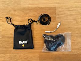 Lavalier Mikrofon Rode smartLav+ mit Zubehör, wie neu