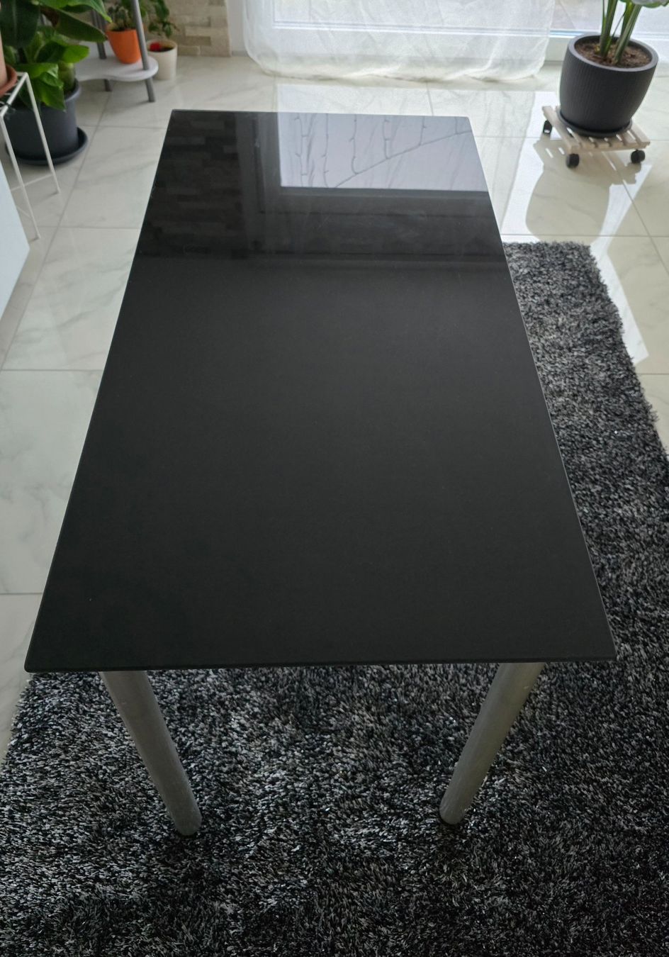 Ikea Tavoli: Schwarzer Küchentisch, Bürotisch mit Glasplatte – Nuovo (secondo la descrizione) da Aarburg venduto da popkorn65 2