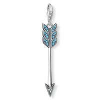 Thomas Sabo Charm Anhänger Pfeil Silber türkis Zirkonia neu
