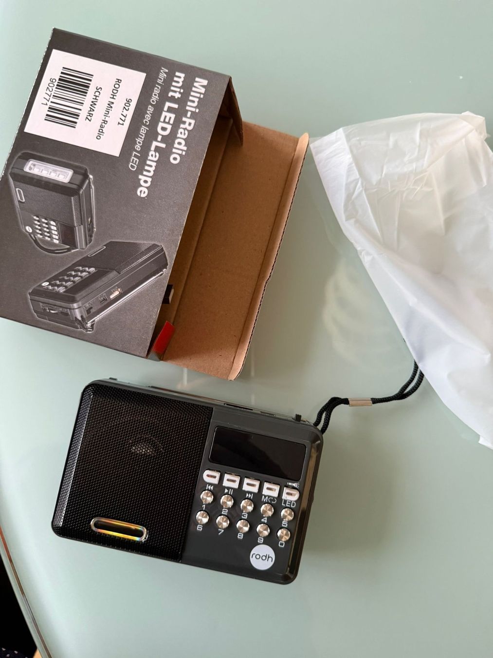 Radio: RODH Mini-Radio mit LED-Lampe – Nuovo e nell'imballaggio originale da Zürich venduto da mimix010 1
