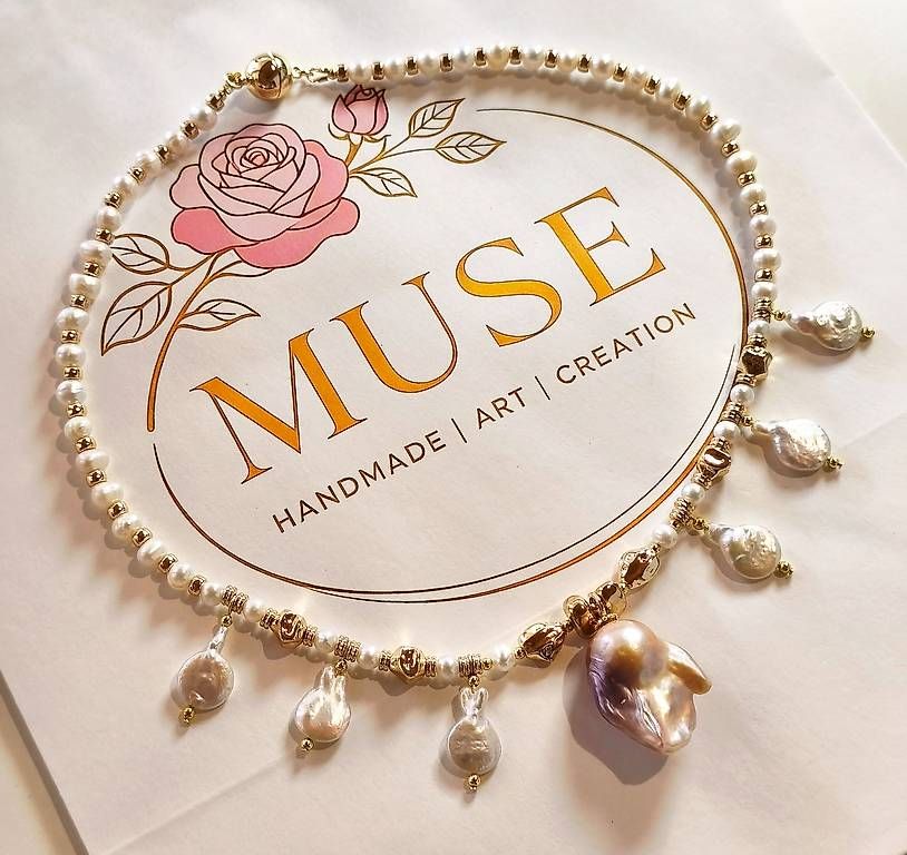 Catenine: Collier de perles fait main (Perle Baroque)  – Usato da Ursy venduto da tan_8qdl 4