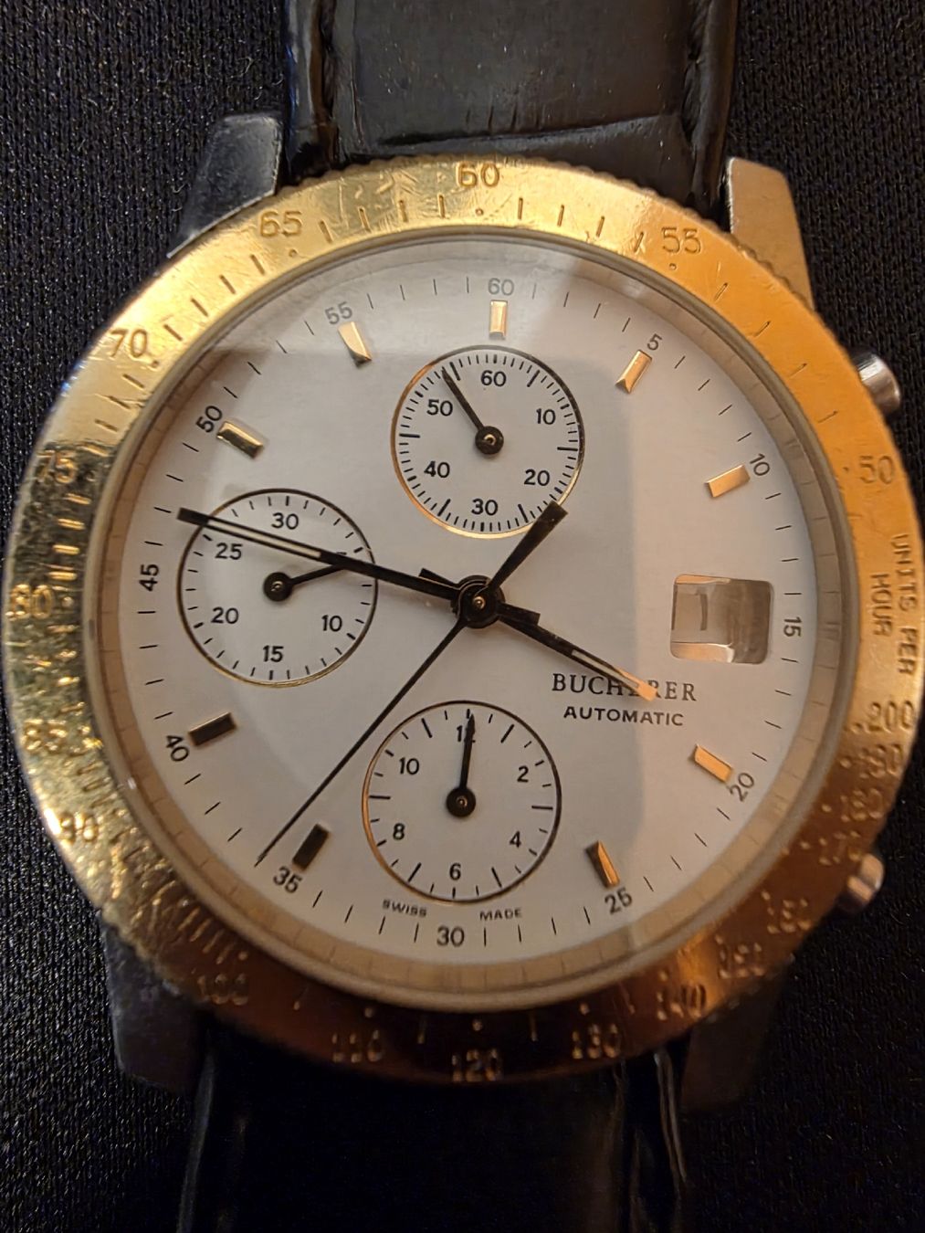 Bucherer Montres: Bucherer orologio cronografo automatico anni 90 ottimo stato – D'occasion à Giubiasco par anivacod