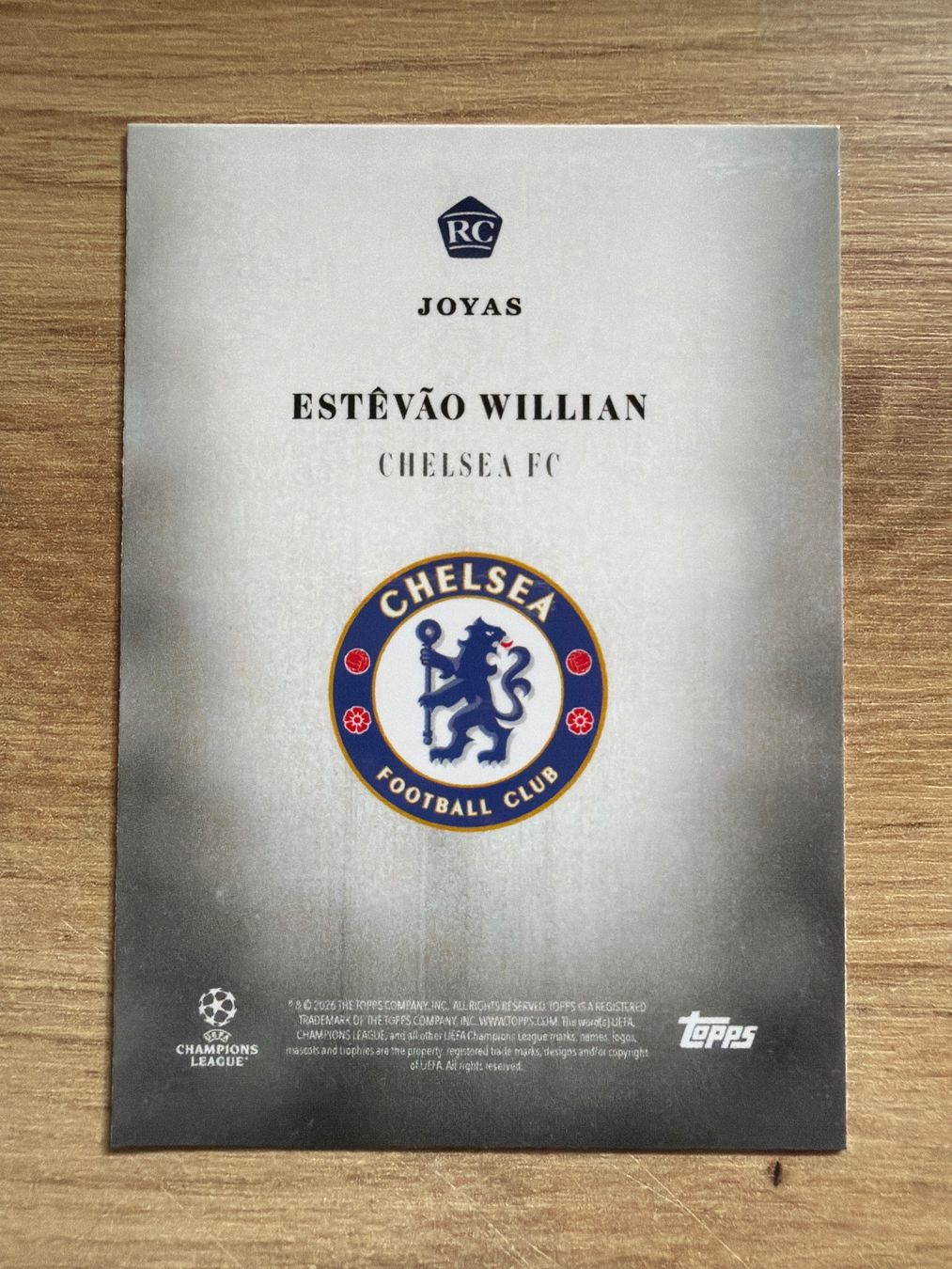 Topps Sammelbilder & Trading cards: Soccer Estevao RC Simplicidad Topps 2026 – Gebraucht aus Netstal von Clutch79Cardz 1