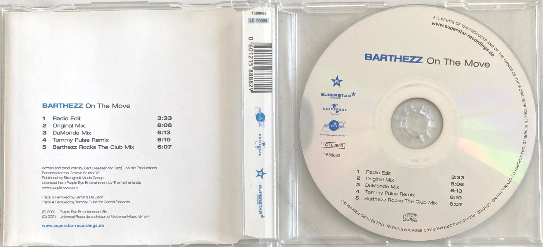 CDs: BARTHEZZ - ON THE MOVE – D'occasion à Poliez-Pittet par Newtown-Records 1