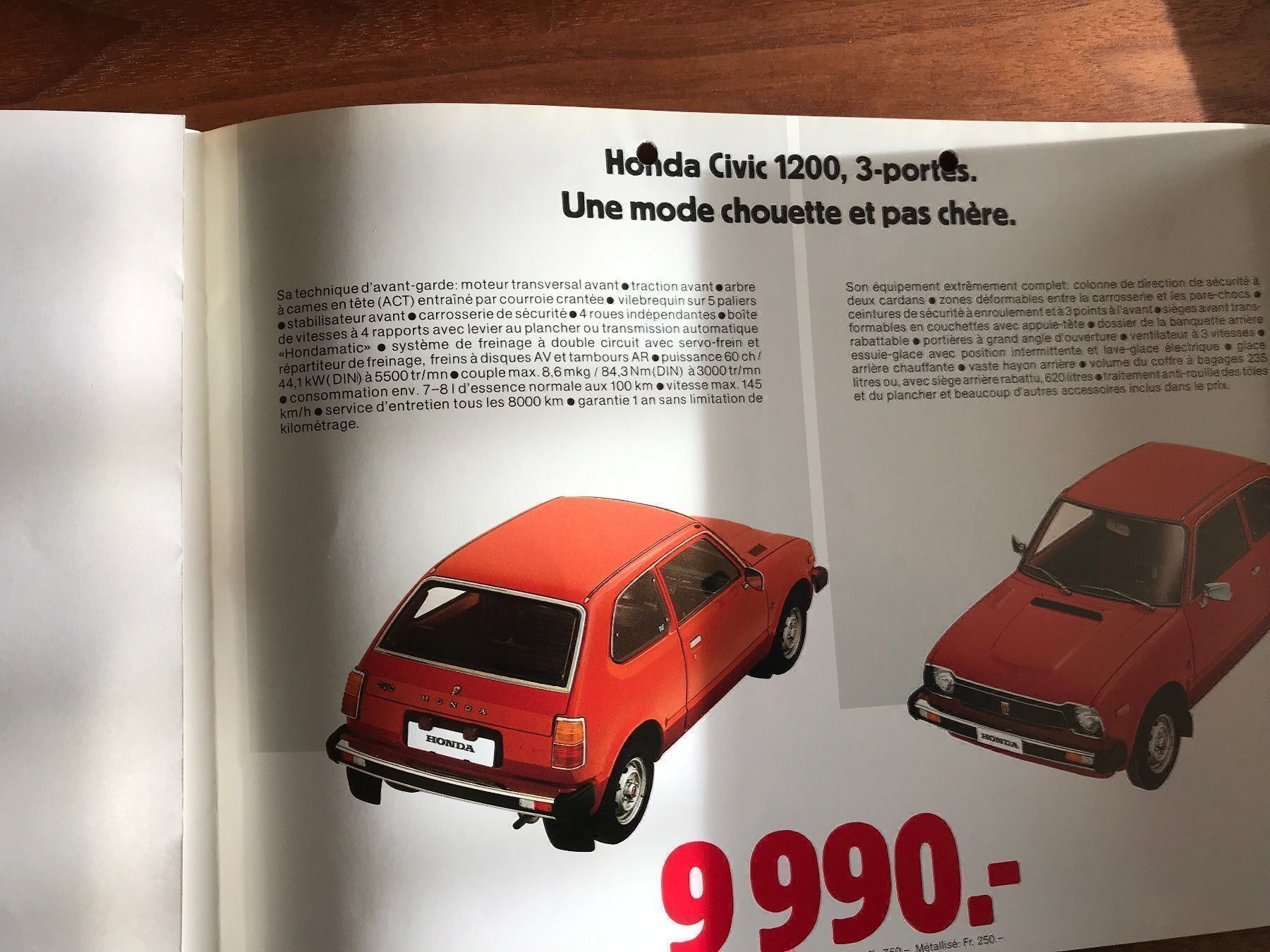 Honda Dokumente: Honda Prospekt – Gebraucht aus Balterswil von Jeko1967 3