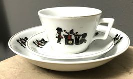 Antikes Kindergeschirr Geschirr Langenthal Porzellan 1936