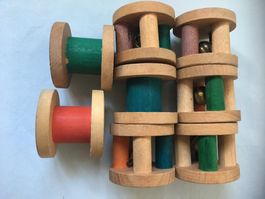 Holzspielzeug Rollen mit Glöggli