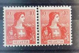 1940) 104, Helvetia Brustbild im paar Kt 24.-