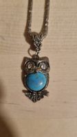 Collier hiboux avec pierre artisanal