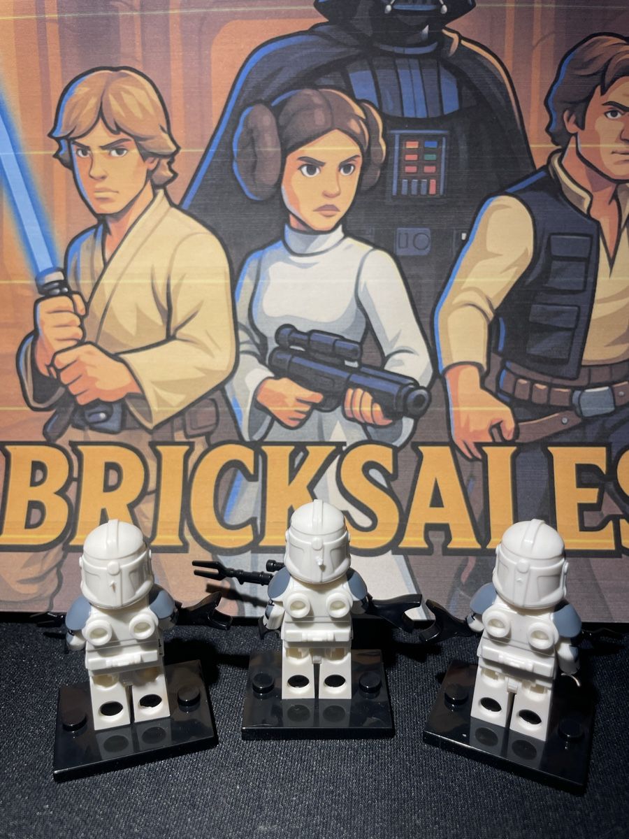 Star Wars Statuette: Star Wars Wolfpack Clone Trooper Figur Phase 2 Lego-Komp. – Nuovo (secondo la descrizione) da Zufikon venduto da BrickSales 2