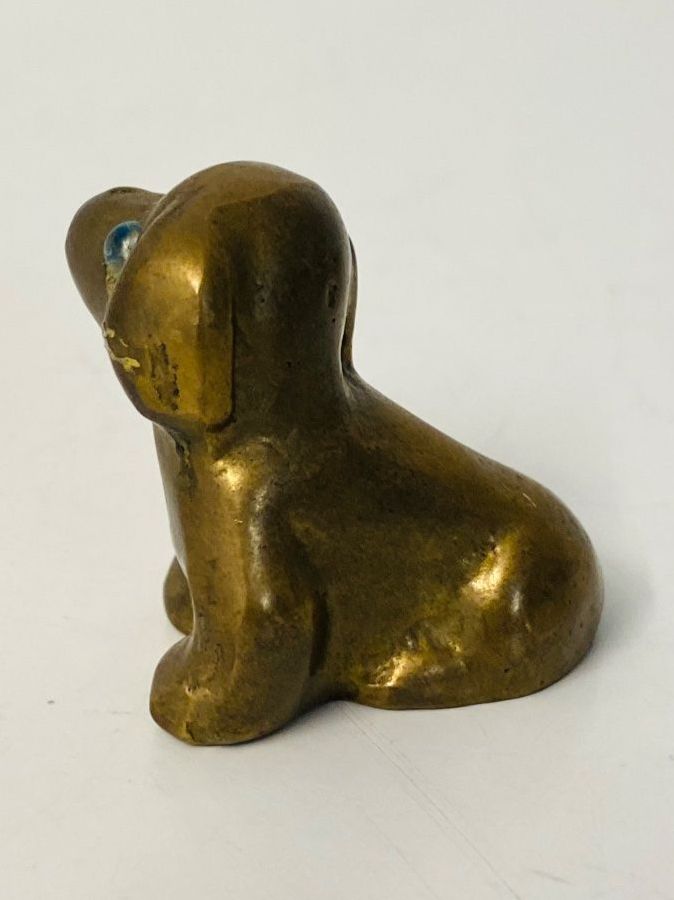 Statuette: Briefbeschwerer Talisman Dackel Messing Mid Century 60s – Usato da Zürich venduto da Arche_Brockenhaus 4