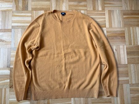Uniqlo Kaschmirpullover Gr. L Senfgelb