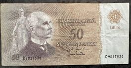 Finnische 50 Markkaa Banknote aus dem Jahr 1963