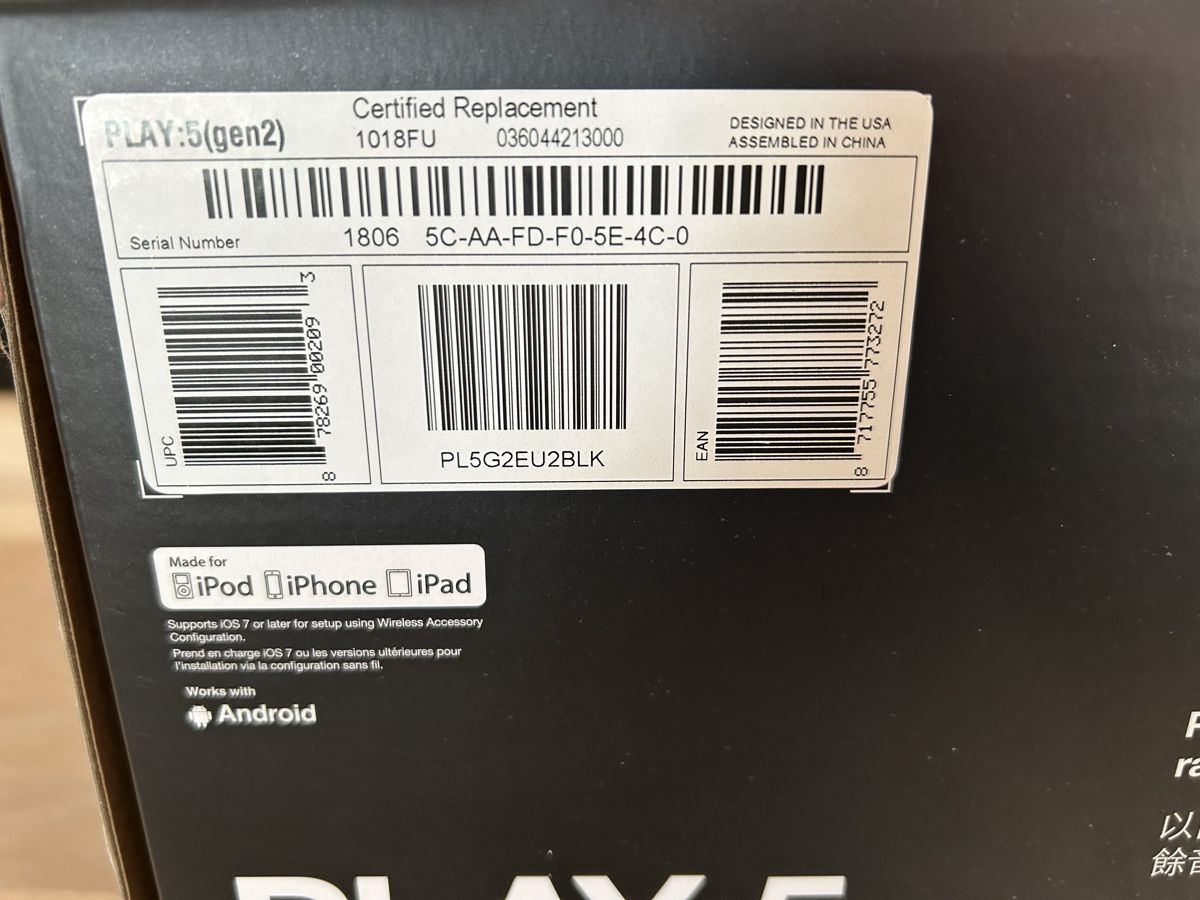 Sonos Lautsprecher: Sonos Play 5 (2 Generation) schwarz Neu – Neu (gemäss Beschreibung) aus Schenkon von Paedy5 6