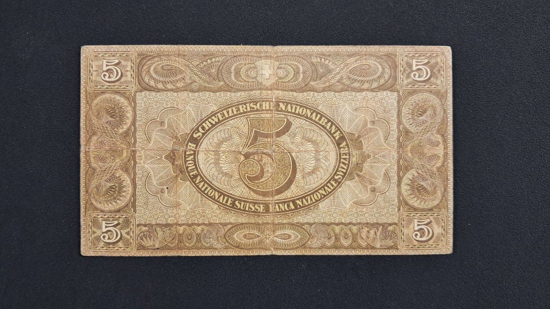 Banconote: Schweiz 5 Franken 1914 Serie 5V – Nuovo e nell'imballaggio originale da Lufingen venduto da E-Auktion 1